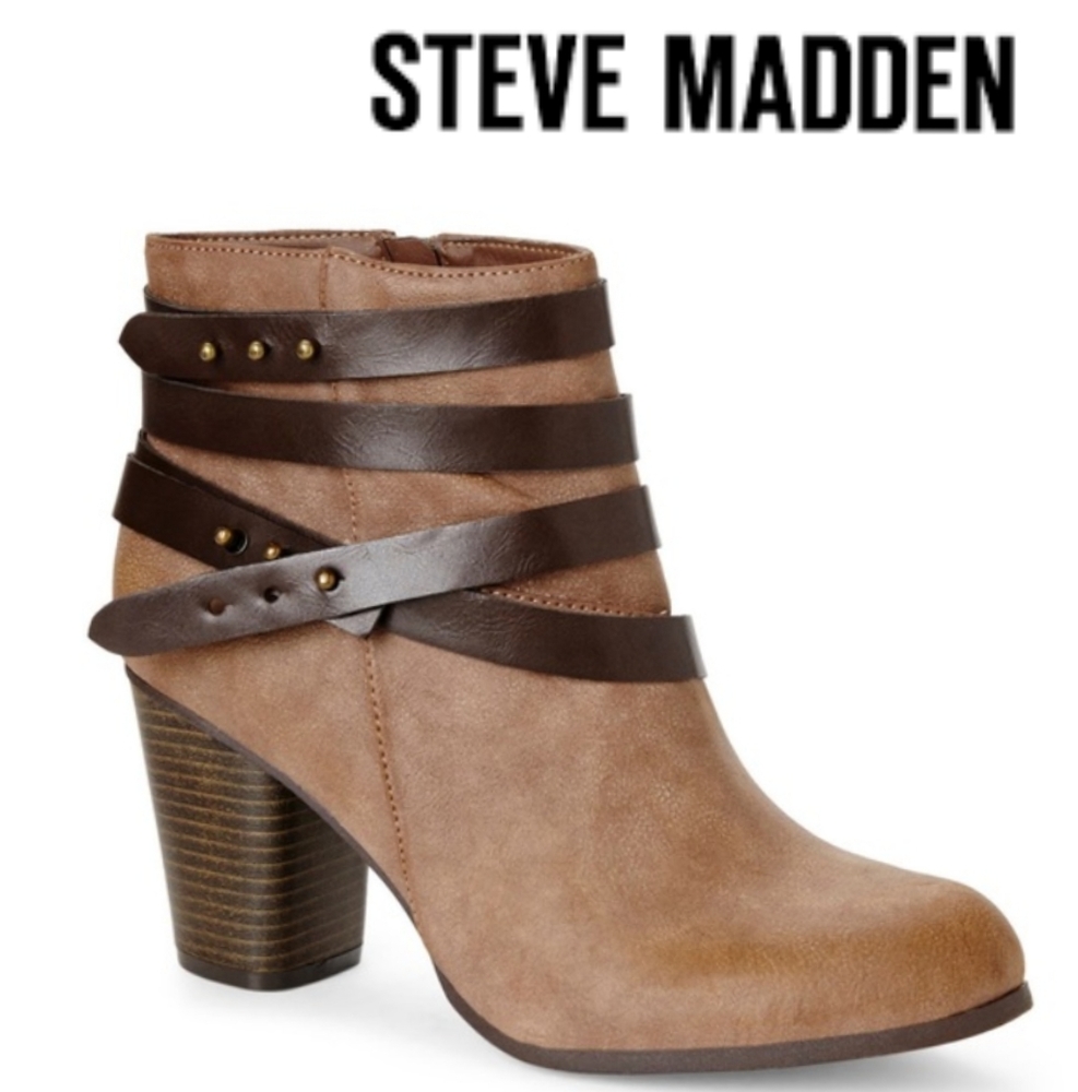 Madden Girl | Studded Chunky Ankle Booties